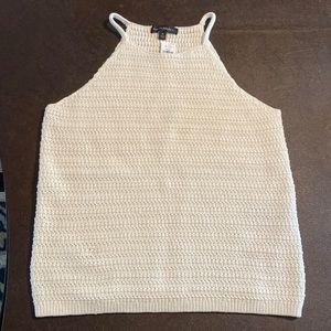Banana Republic White Crochet Tank - Size M